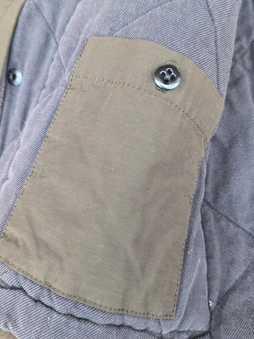 J Crew Sussex Jacket Extra Small Green Military Corduroy Trim Quilted Insulated